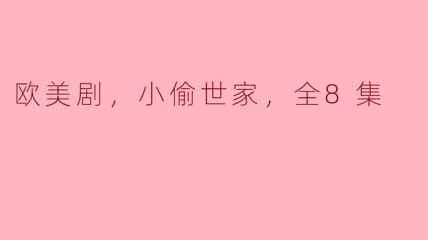 欧美剧，小偷世家，全8集