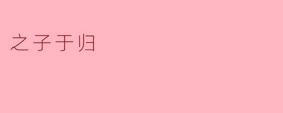 之子于归