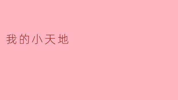 我的小天地