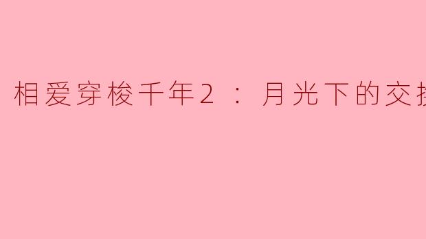 相爱穿梭千年2：月光下的交换