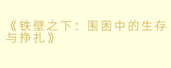 《铁壁之下：围困中的生存与挣扎》