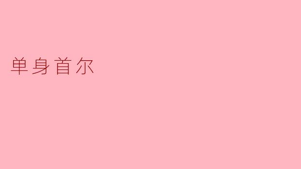 单身首尔