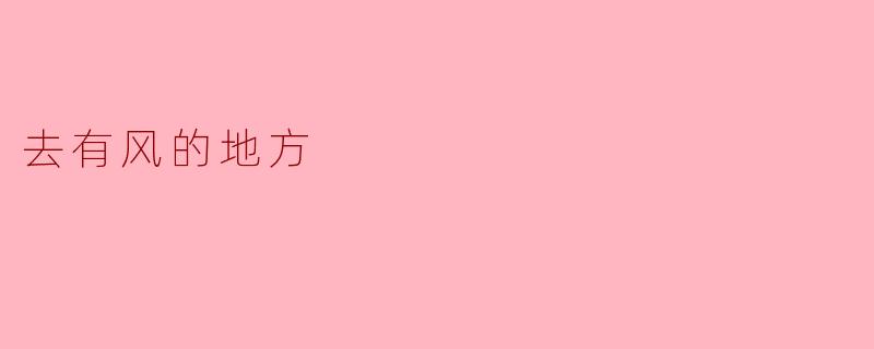 《去有风的地方》这部剧的核心主题是什么?