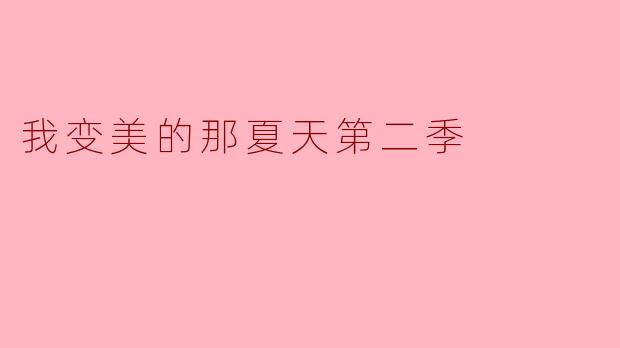 我变美的那夏天第二季