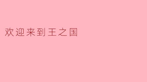 欢迎来到王之国