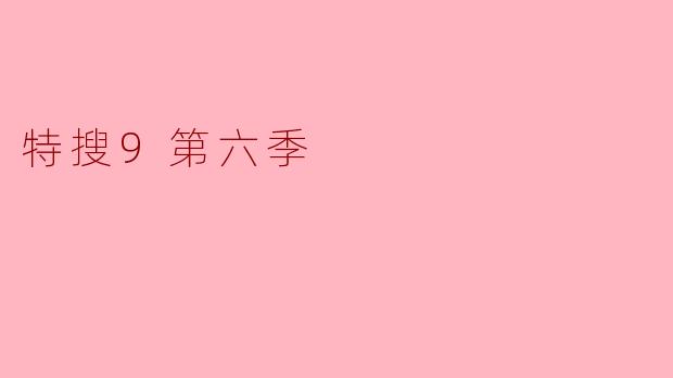《特搜9第六季：热血回归，正义永不落幕》