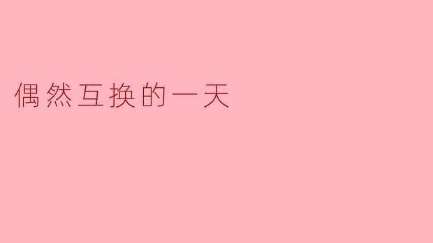 偶然互换的一天